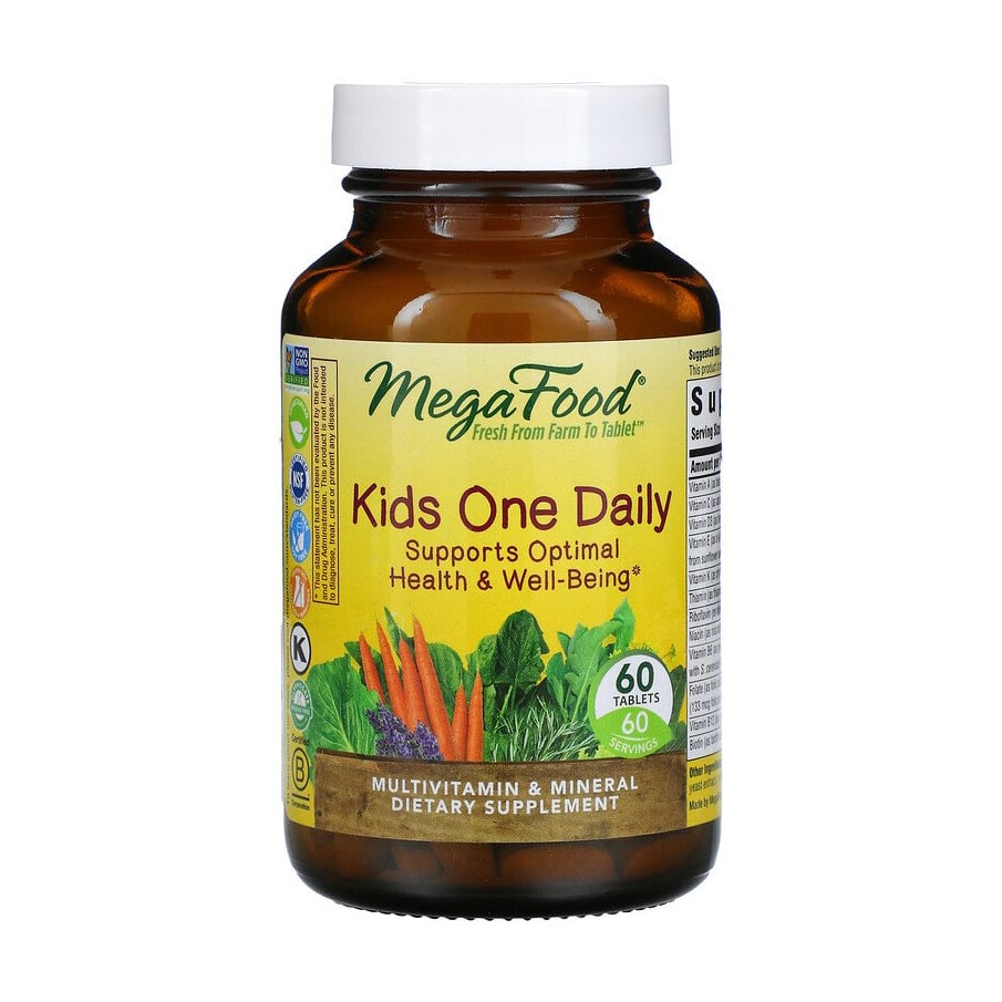 Мультивітаміни та мінерали для дітей MegaFood Kids One Daily, 60 таблеток